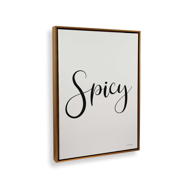 Spicy by Lee Keller Art Print, Framed Canvas, 36 W x 48 H, Gold