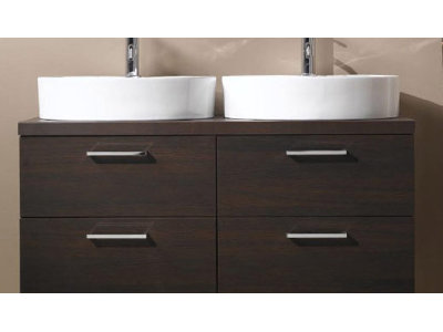 Plateau de salle de bain double 45 po meuble-lavabo Aurora