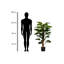355.6cm Faux Banana Leaf Plant in Pot