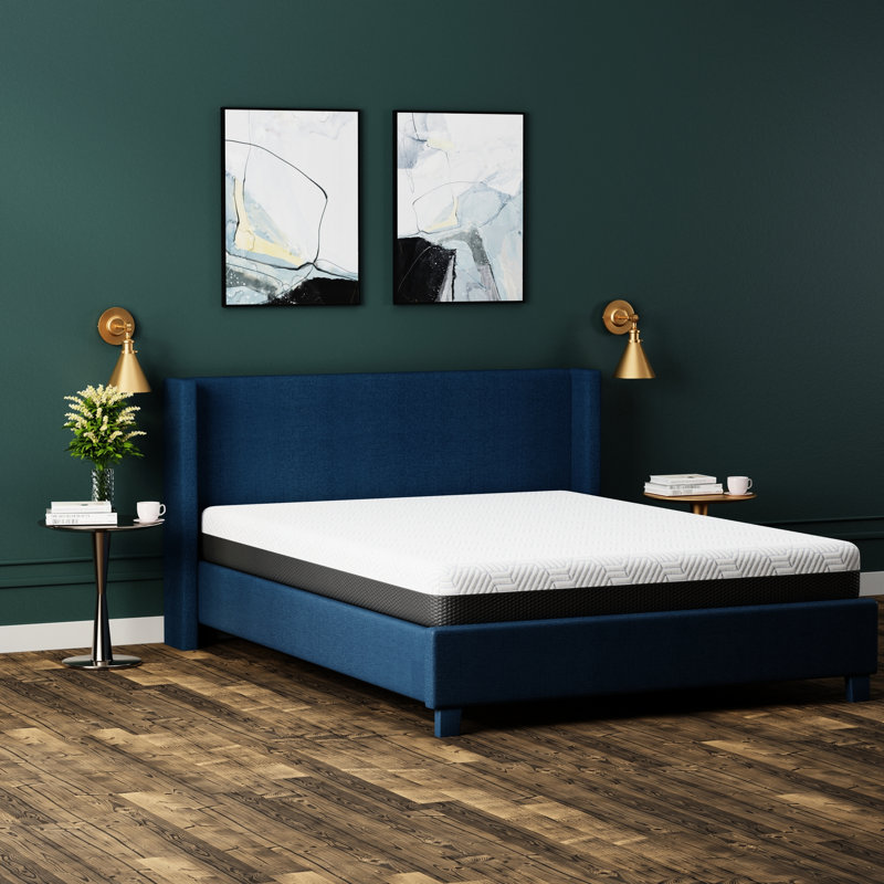 Twin Xl Firm 8 Inch Mattress With Phase Change Cooling Placement, 1" I - Gel Memory Foam, 3" 4" Density Base Cover, Ventilated Top Notch