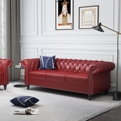 Canapé Chesterfield 3 places Elaiza