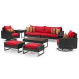 8 Piece Motion Deep Seating Patio Conversation Set