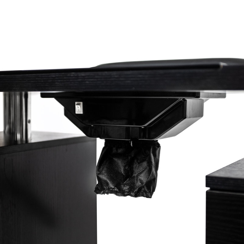 8.99'' x 20.99'' Craft Table with Wheels, Black