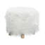 Tabouret en polyester avec fausse fourrure-76953311