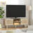 Boho TV Stand with Rattan Doors and Open Storage for TVs up to 55", Media Console Table with Storage Cabinet-91459500