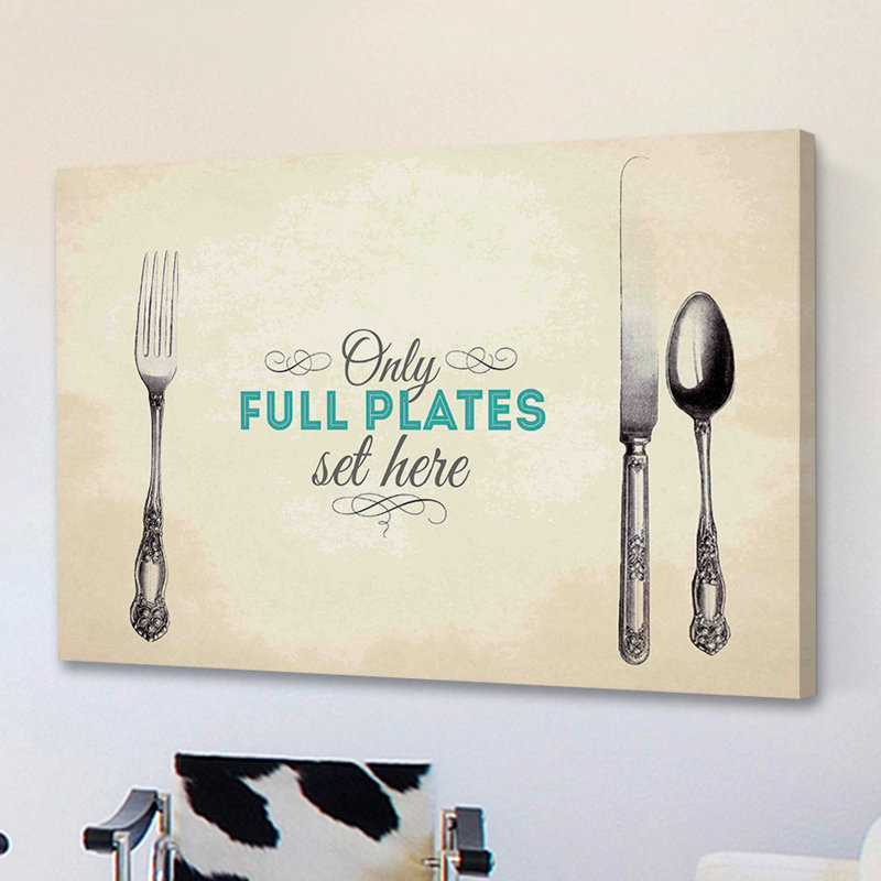 Full Plates - Wrapped Canvas Print, 76cm H x 114cm W