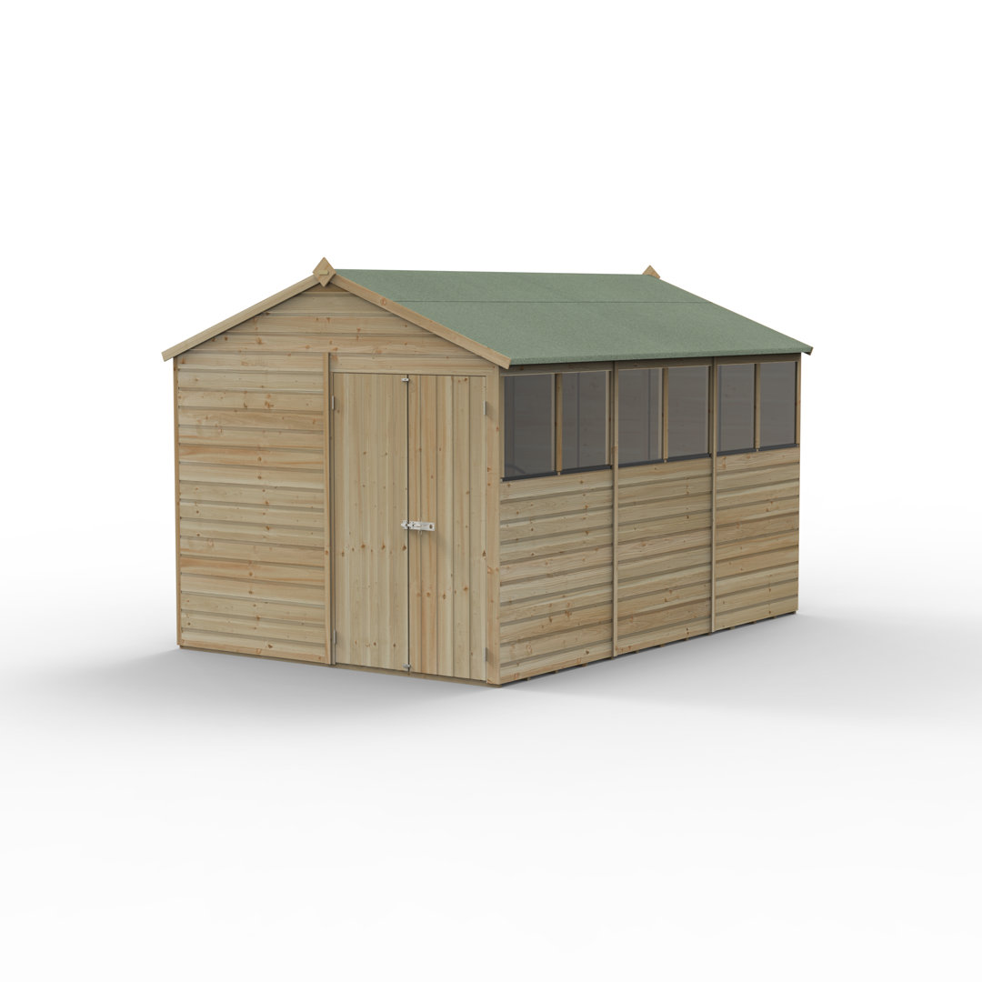 Beckwood 8x12 Pressure Treated Shiplap Wooden Apex Garden Shed