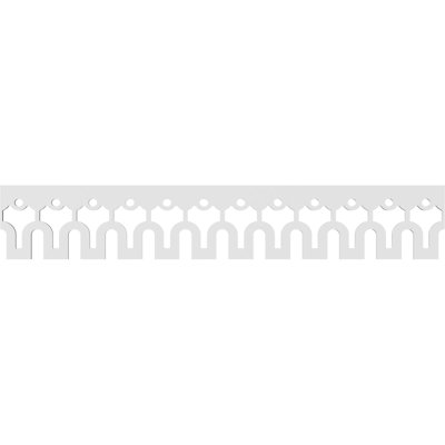 Garniture de couloir en PVC de qualité architecturale H 8 po x P 5/8 po x L 48 po
