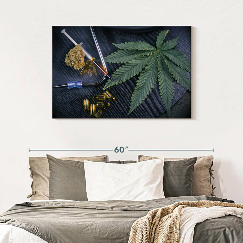 Senne Medicinal Marijuana Leaf, 30" H x 45" W