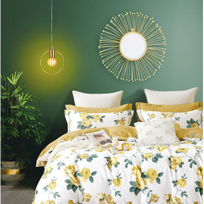 Cotton Box Stitch Floral Comforter