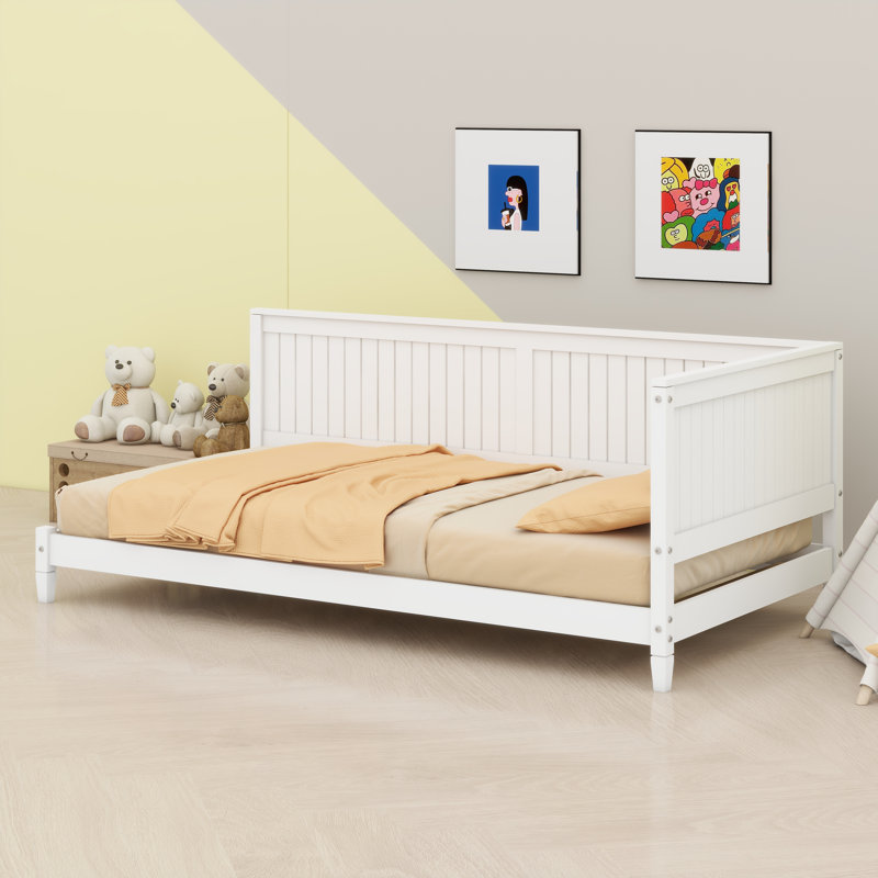 Wood Daybed/Sofa Bed, Twin, White