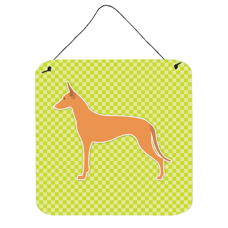 Décoration murale damier de hound pharaon, Vert