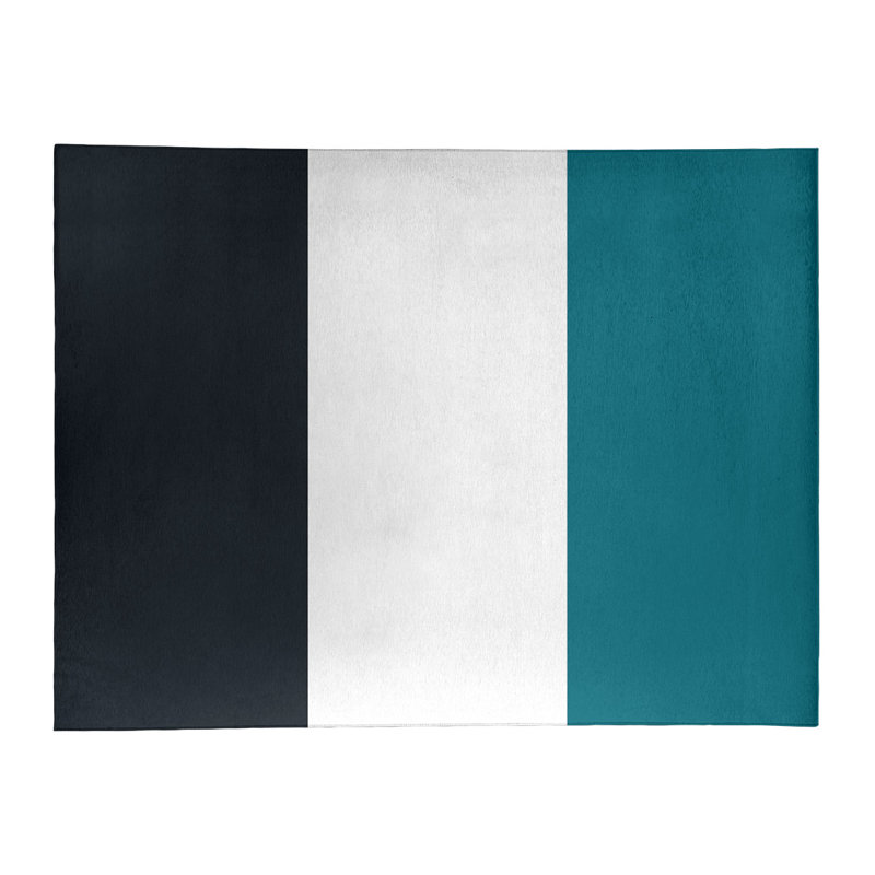 Tapis en poly à rayures de football jacksonville, Rectangle 9 pi x 12 pi
