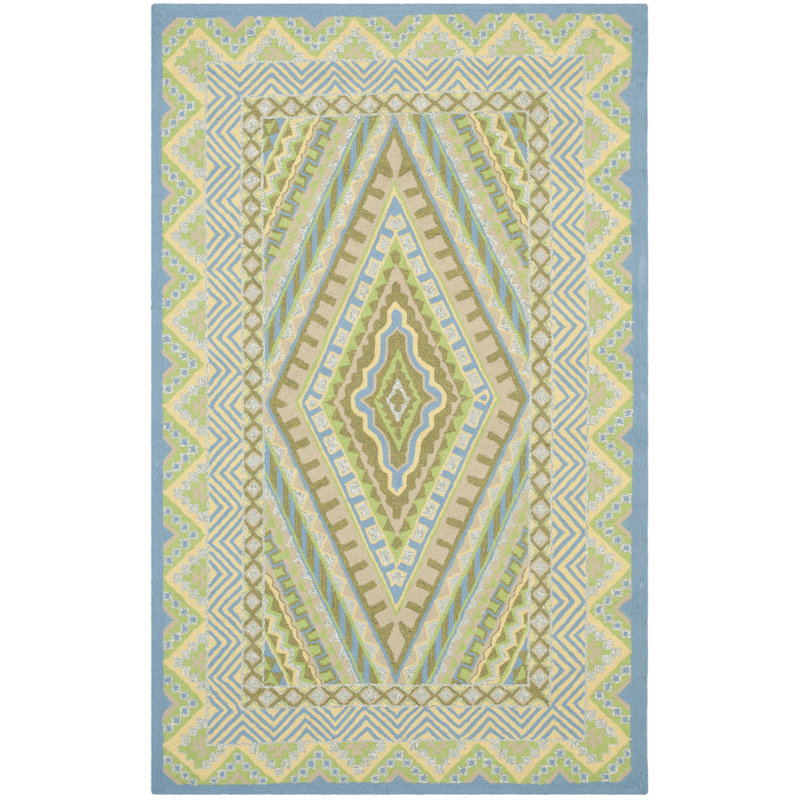 Adera Hand Hooked Performance Southwestern Rug, Rectangle 2'6" x 4'
