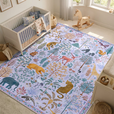  Tapis lavable et animal pour chambre d'enfant Goldene