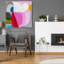 «Theuil» par Marion Griese, art mural en verre acrylique, 36 po x 36 po-1495000644