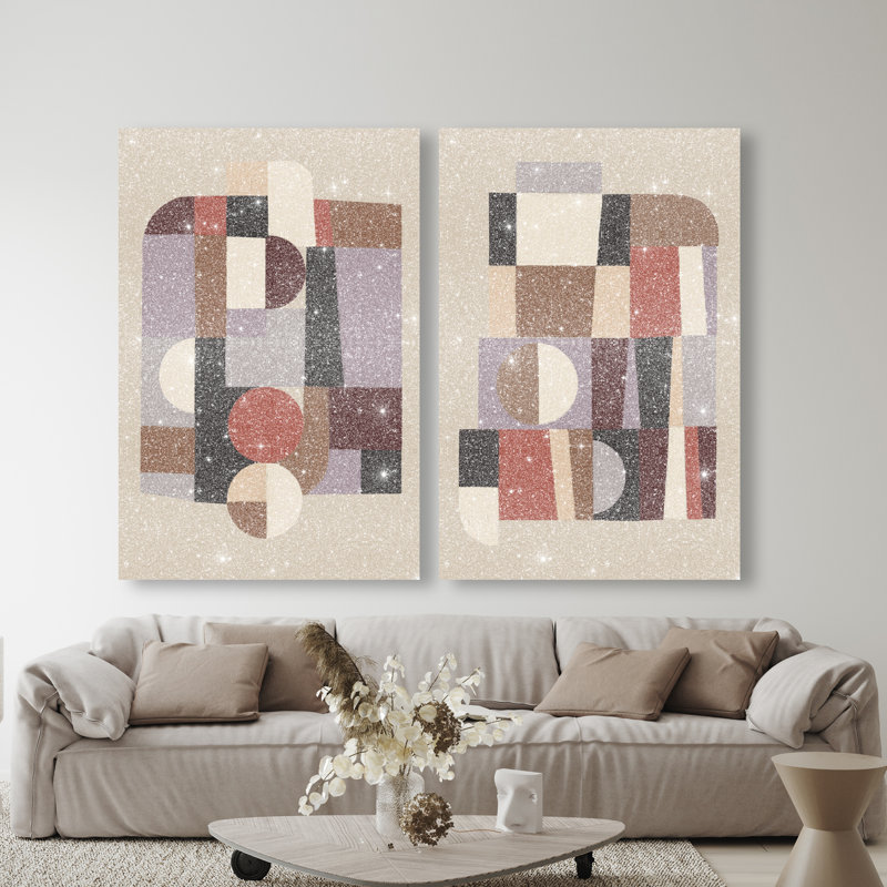 Berry Deco Set Set by Oliver Gal, 54" H x 36" W, Gallery Wrapped