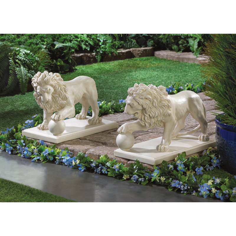 DUO DE STATUE LION RÉGALE