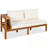 4 Pieces Outdoor Sectional Set with Soft Cuhsion and Coffee Table-2058859247