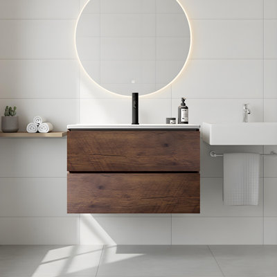 Ensemble de meuble-lavabo 2 tiroirs Modern