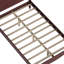 Structure de lit double en bois avec tête de lit, lit plateforme rétro, tête de lit arquée traditionnelle et pied de lit, grand rangement sous le lit, aucun sommier nécessaire, assemblage facile, noyer foncé
