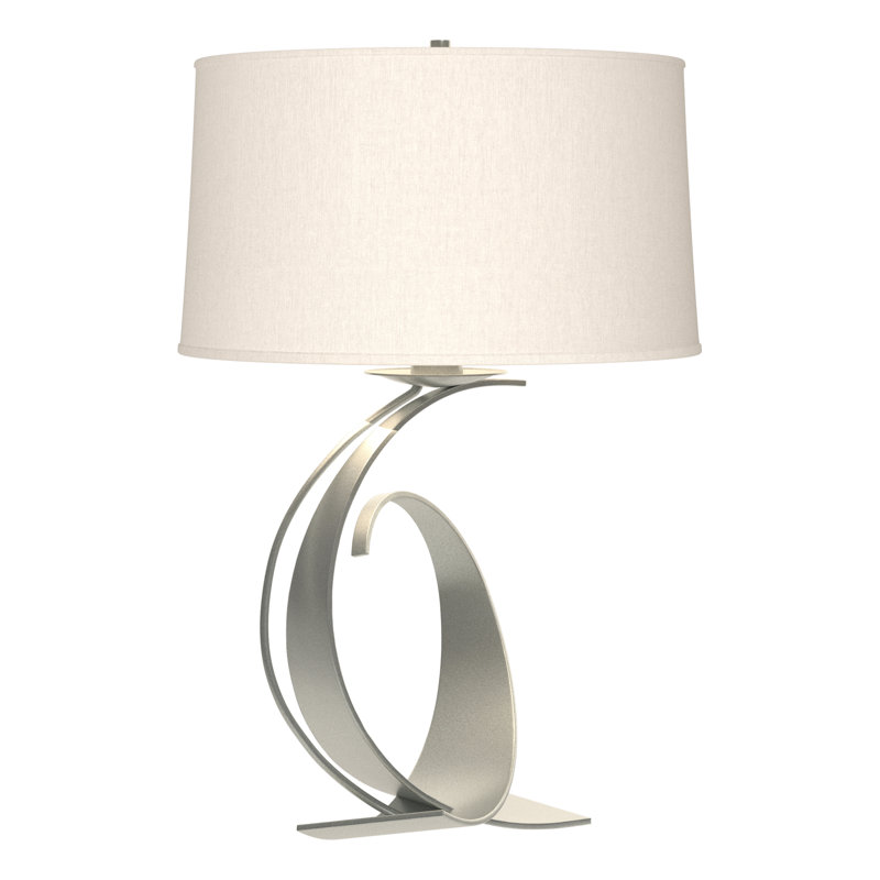 Fullered Intersections 29" Table Lamp, Flax, Vintage Platinum