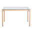 Kevon Glass Top Metal Base Dining Table