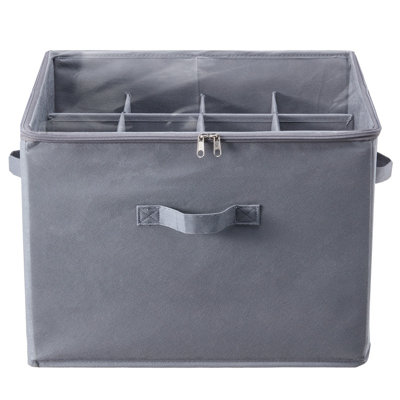 16 Compartments Under Bed Shoe Storage Organizer, Adjustable Dividers Underbed Shoe Container with Clear Window, Breathable Fabric and Reinforced Handles