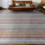Gabbeh Wool Striped Area Rug in Gold/Blue/Yellow-45646850