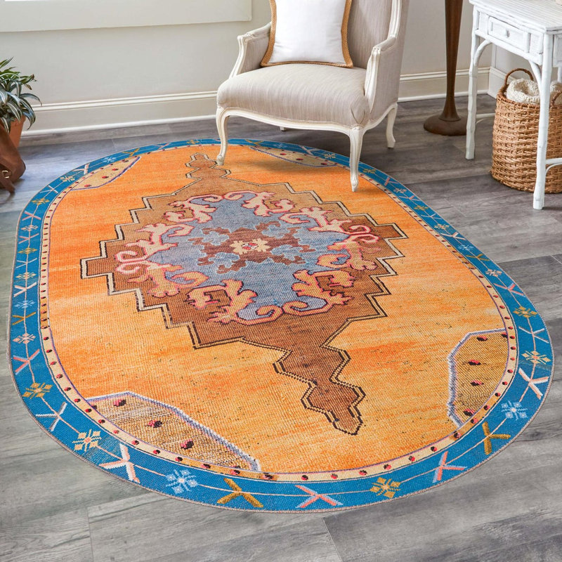 Chenille Indoor Rug, Oval 2' x 3'1"