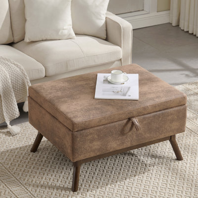 Repose-pieds avec rangement Mid-Century