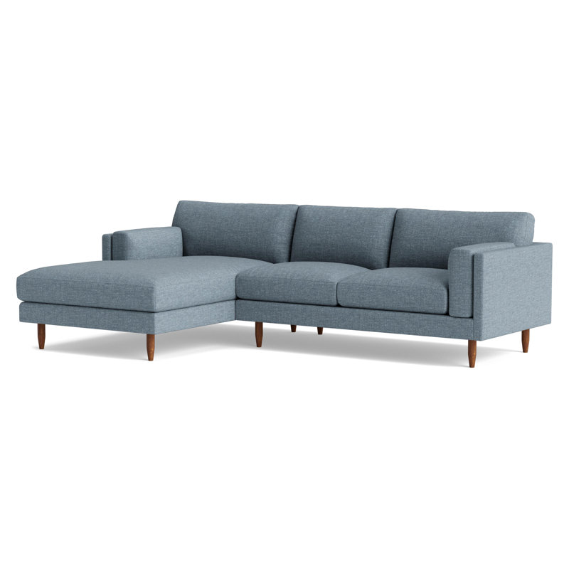 Skinny Fat Chaise Sectional, Left Hand Facing, Performance Weave - Natural