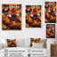 «Leaves Autumn Palette Mute II», reproduction sur toile-1011480344-1011480346