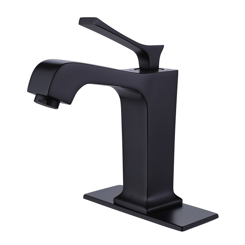 Single-handle Bathroom Faucet, Matte Black