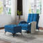 Affric 60cm Wide Velvet Wing Chair Recliner-2130332474