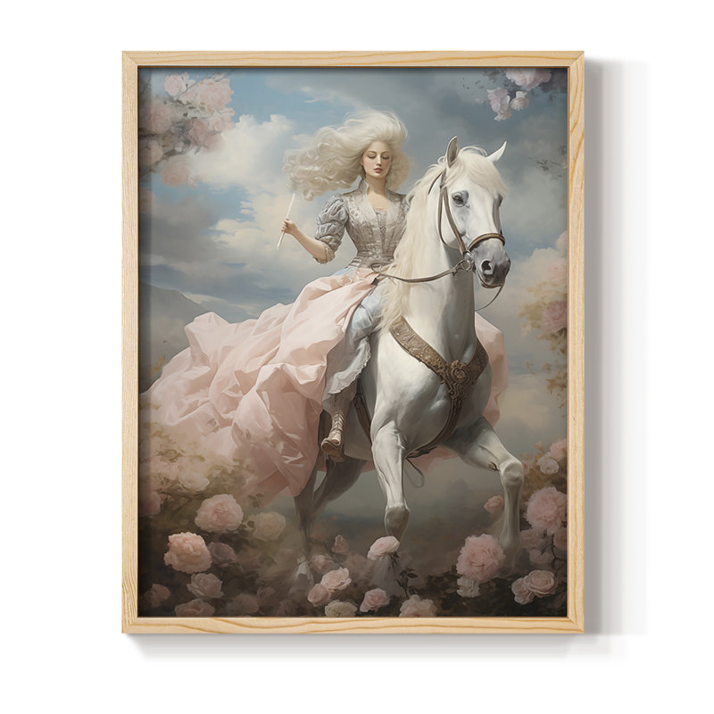 Reproduction encadrée WOMEN Series CMLIX - bois massif, Naturel, 15" H x 12" W