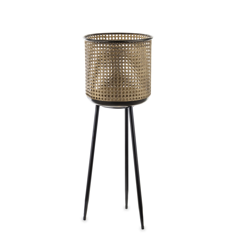 Aliane Metal Pot Planter, 69cm H x 25cm W x 25cm D