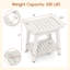 Banc de douche Tabouret de douche avec poignée et porte-savon-910389867