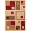 Tapis unique en laine noué à la main crème / rouge 4 pi 7 po x 6 pi 10 po Kalona