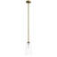 Luminaire suspendu en forme de cloche à intensité variable 1 lumière 6,1 "avec abat-jour en verre