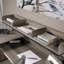 Bureau en L, finition brune