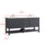 Meuble-lavabo double 72 po Vicini-532851643
