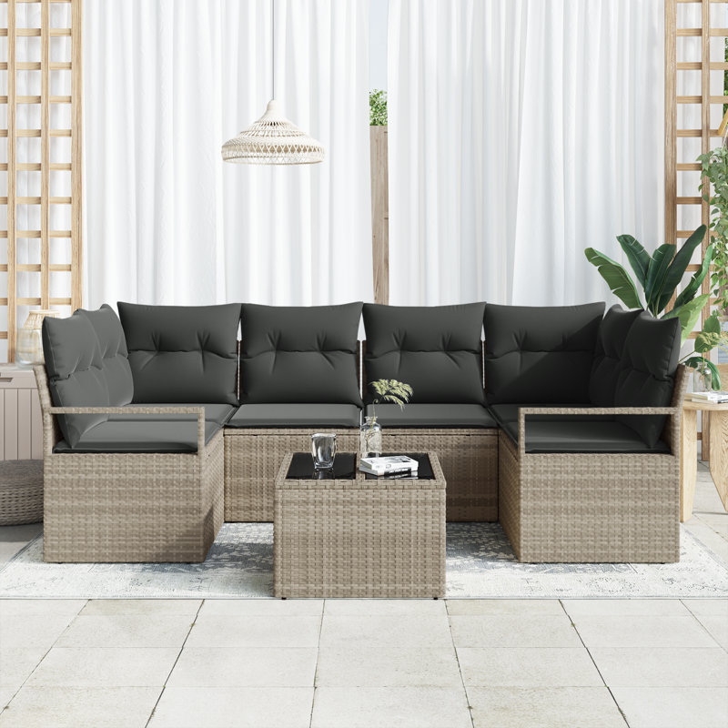 120cm Wide Patio Sofa with Cushions