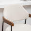 Tabouret de comptoir rembourré avec accoudoirs Devane-123161736