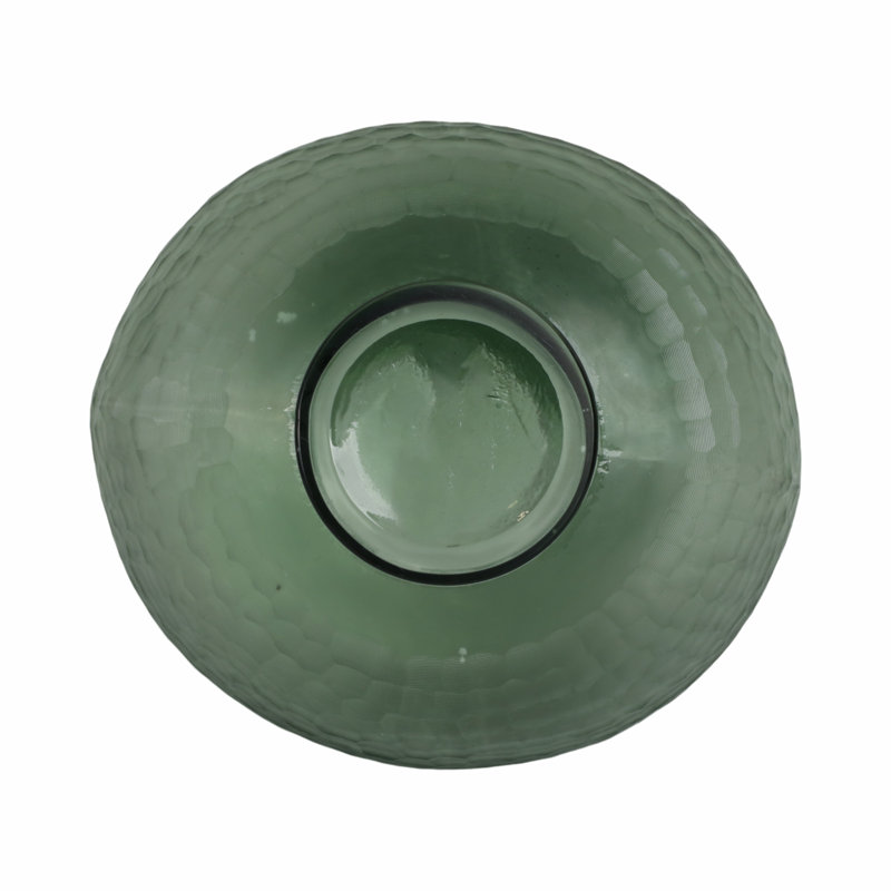 Bastia Handmade Glass Table Vase, Overall Height - 10"