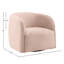 Neva Upholstered Swivel Chair, Onyx Mink