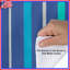 Housses de couette bleues à rayures turquoise-128572658