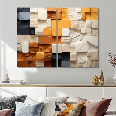 Coenraad - Art mural moderne 2 pièces