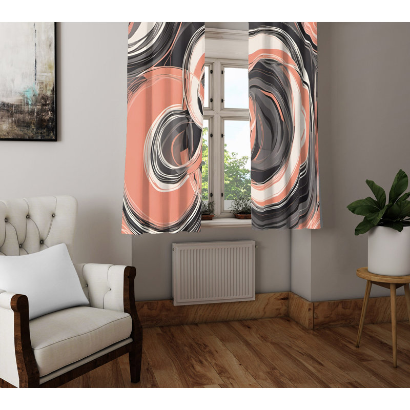 Semi Sheer Curtain Pair, 40" W x 61" L