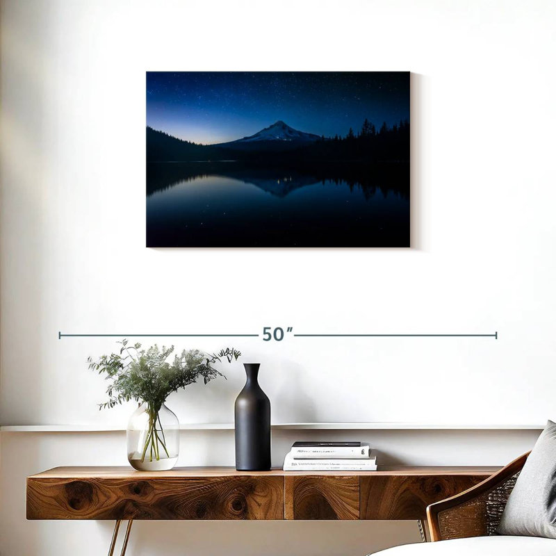 Alvord Mount Hood, paysage de nuit, H 20 po x l 30 po